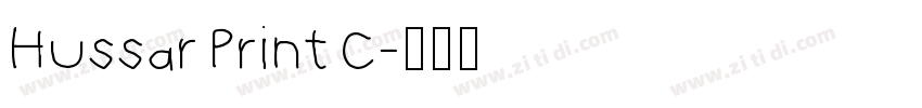 Hussar Print C字体转换